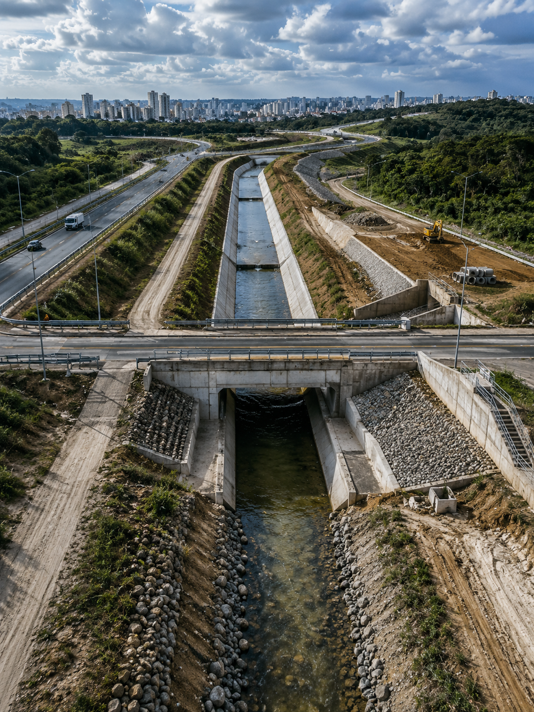 Por que drenagem e estudos geotécnicos são decisivos em obras de infraestrutura